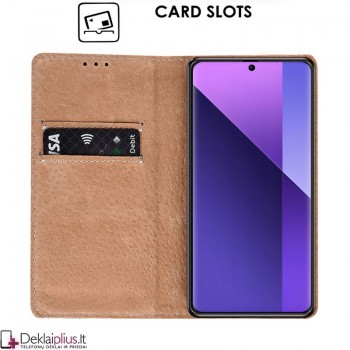 Telone grynos odos dėklas - juodas (Xiaomi Redmi Note 13 Pro Plus) Telone grynos odos dėklas - juodas (Xiaomi Redmi Note 13 Pro Plus)